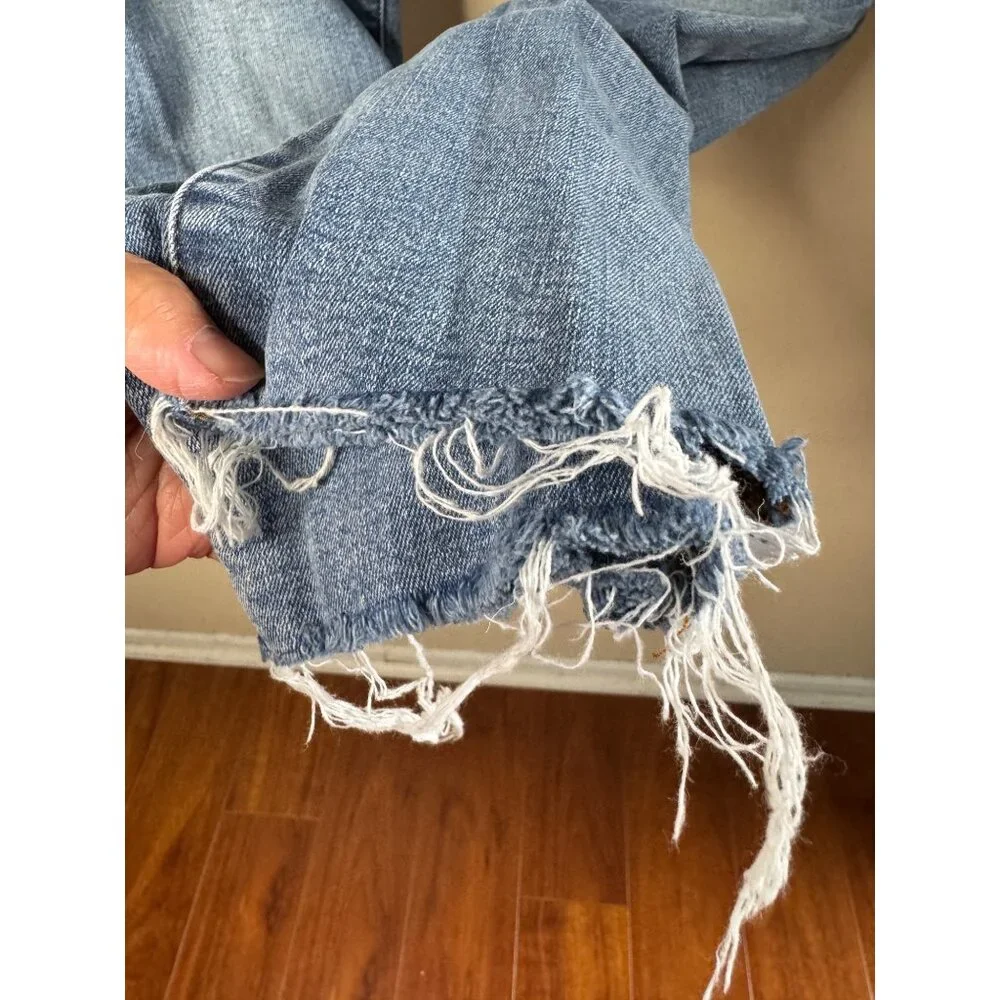 Gap Button Fly High Waist Distressed True Skinny Women's Jeans Size 14/ 32 - Picture 5 of 16